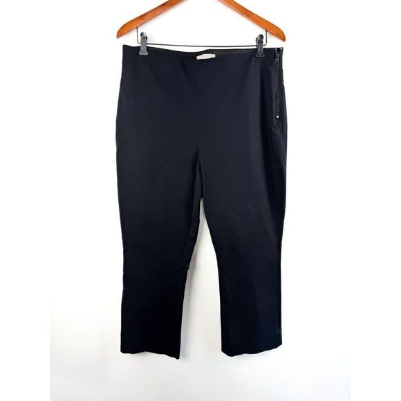 Everlane Womens The Curvy Side-Zip Work Pant Sz 16 Stretch Cotton Black - Picture 5 of 8